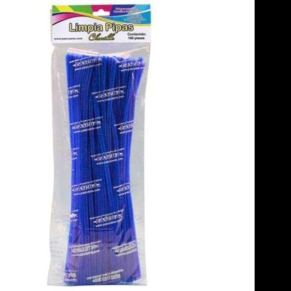 LIMPIAPIPAS BOL. C100 PZ. AZUL REY PASCUA C.100